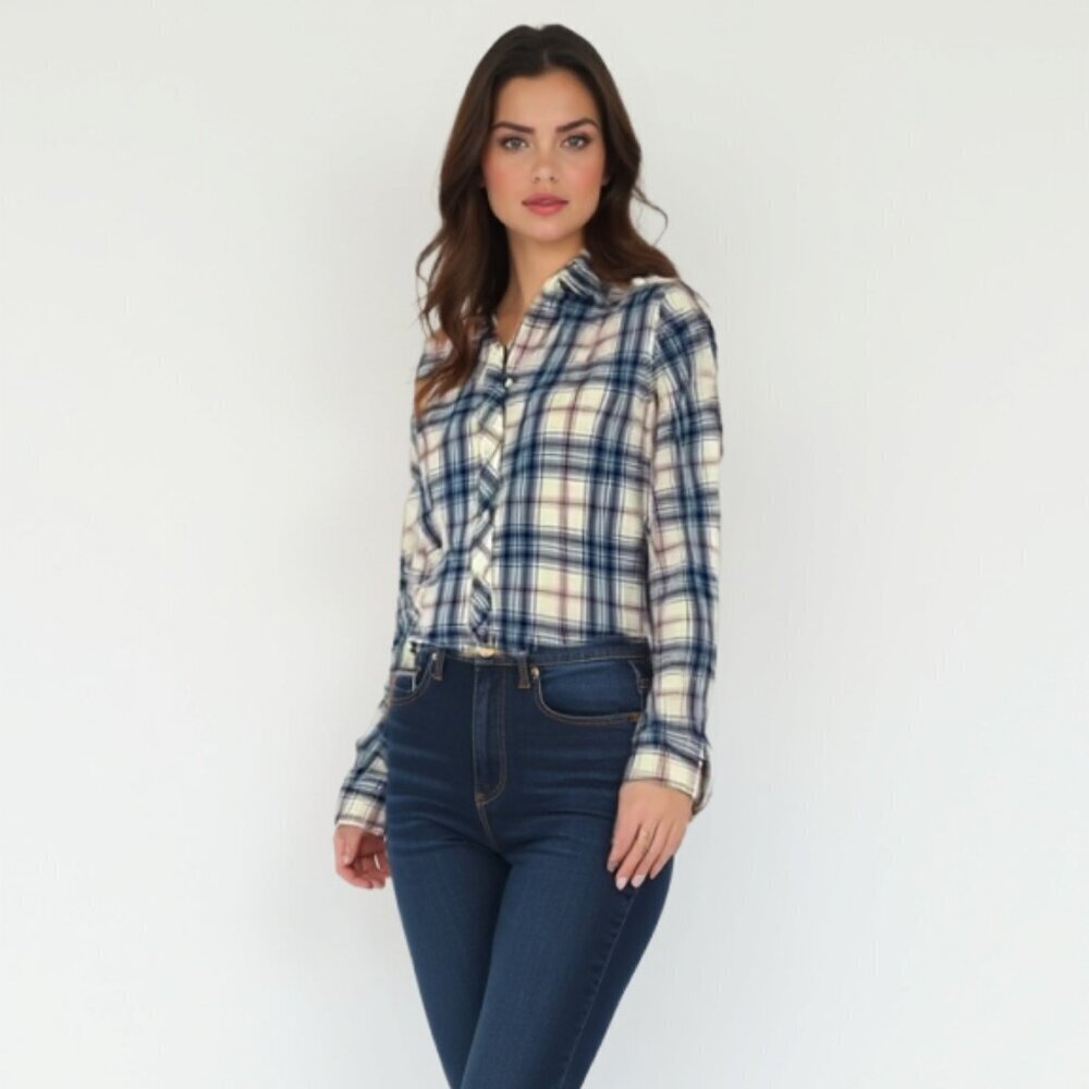 Banana Republic Heritage Plaid Shirt - Soft Flannel Cabin Core XS🤎